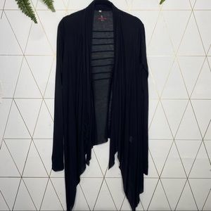 Pete & Greta for t thin black open cardigan xsmall